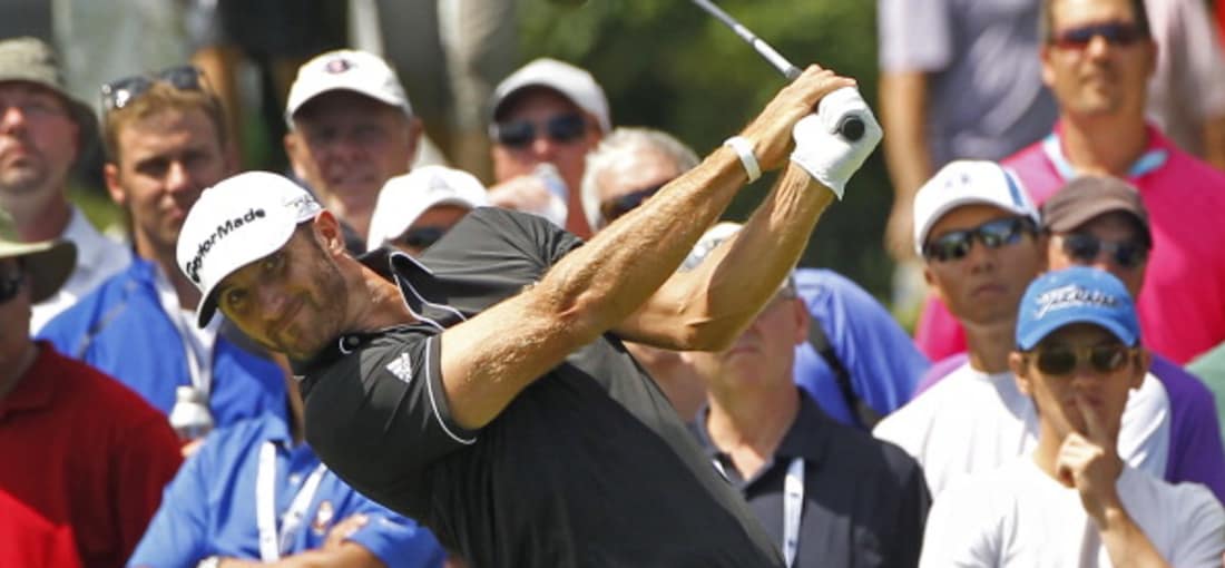 Dustin Johnson hatte kein Glück: Ein Triplebogey warf ihn zurück auf T2. (Foto: Getty)