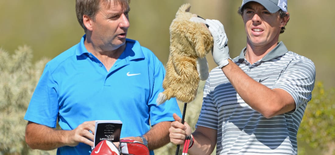 Auch Rory McIlroy macht sich mit den Gegebenheiten am Dove Mountain vertraut...(Foto: Getty Images)