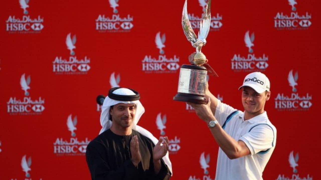 <h2>Rekordsieger Martin Kaymer</h2>
Einem gefällt der Pokal sicherlich besonders gut. Martin Kaymer reckte bereits dreimal die Trophäe mit dem Falken in den Himmel (2008, 2010 und 2011) - bislang ein unerreichter Bestwert.<br> (Foto: Getty)