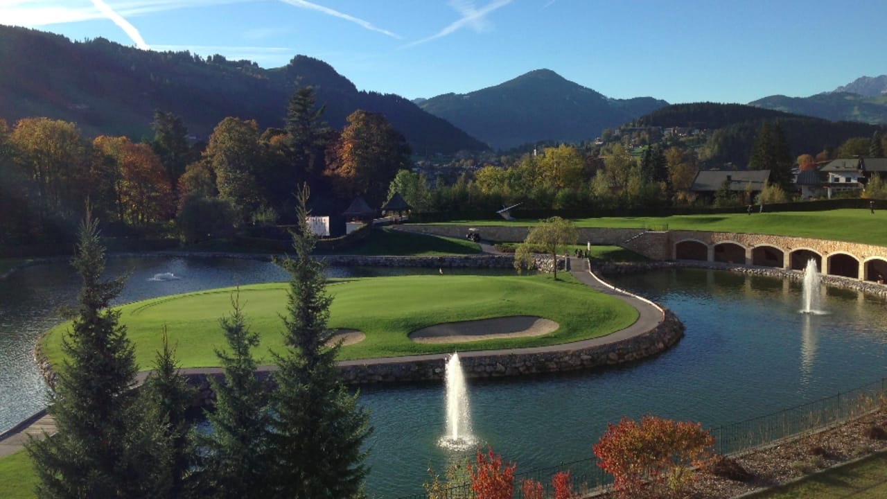 Blick auf Loch 8 GC Kitzbühel