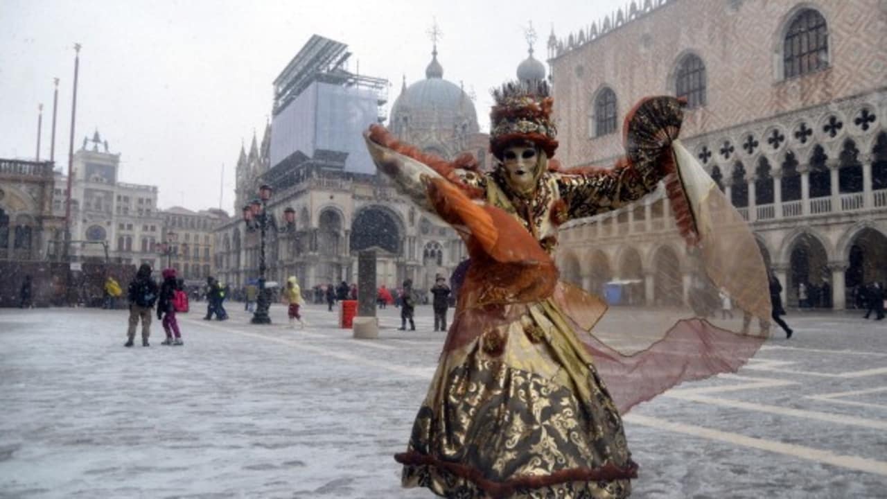 Karneval am St. Mark's Platz in Venedig. (Foto: Getty)