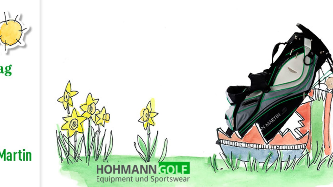 Ostergewinnspiel mit Hohmann Golf Aston Martin Standbag gewinnen