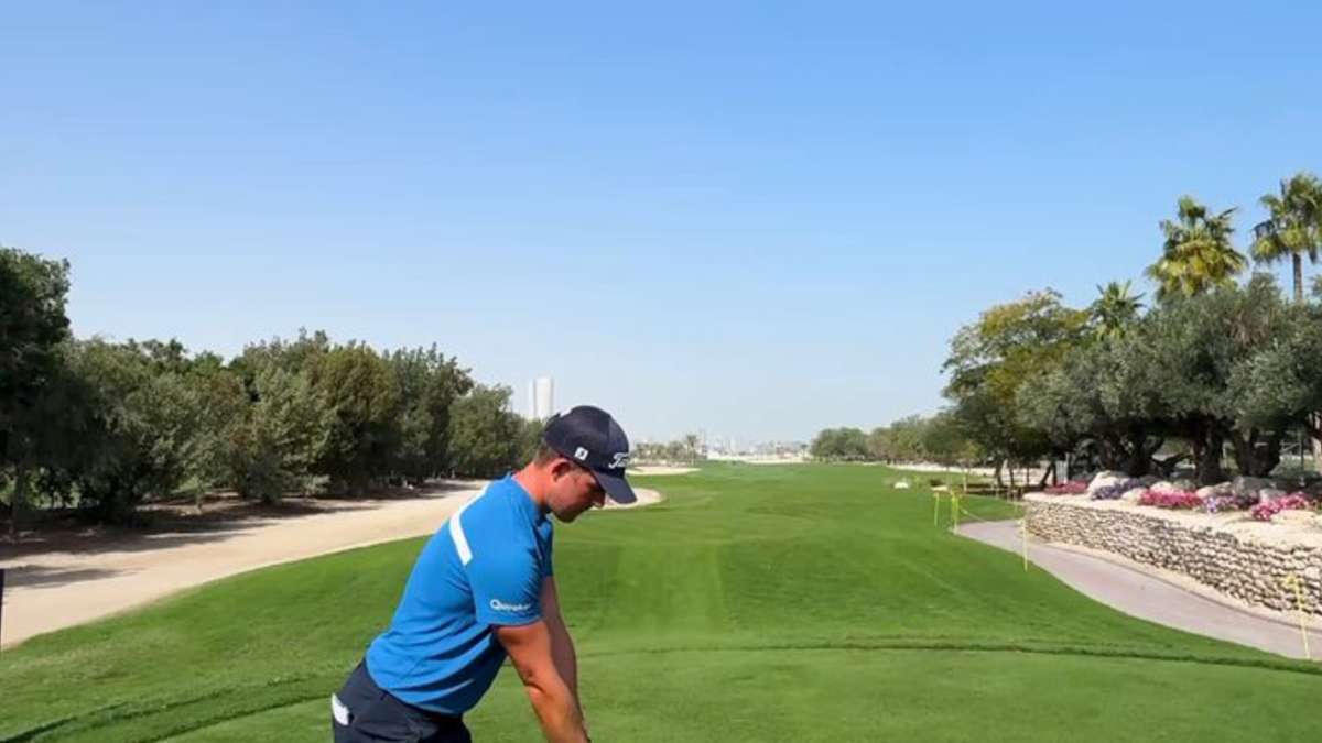Niklas Nørgaard Impresses on the 10th Tee at Qatar Masters