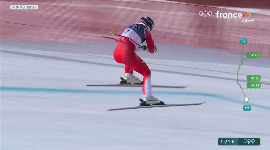 Von Allmen en tête du Super-G de Milano Cortina