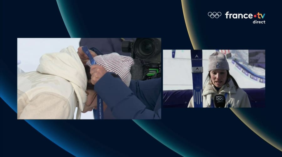 Romane Miradoli décroche l'argent olympique en freestyle