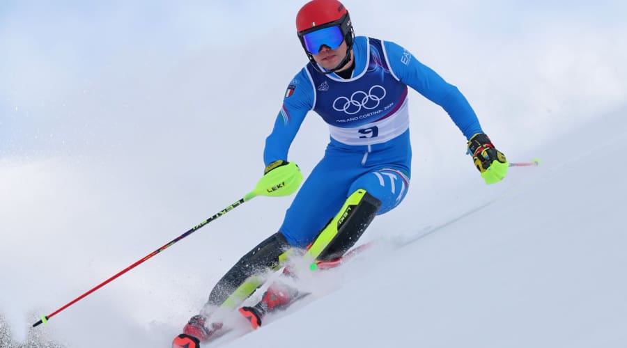 Italian Quartet Competes in Men's Giant Slalom Final at Milano Cortina