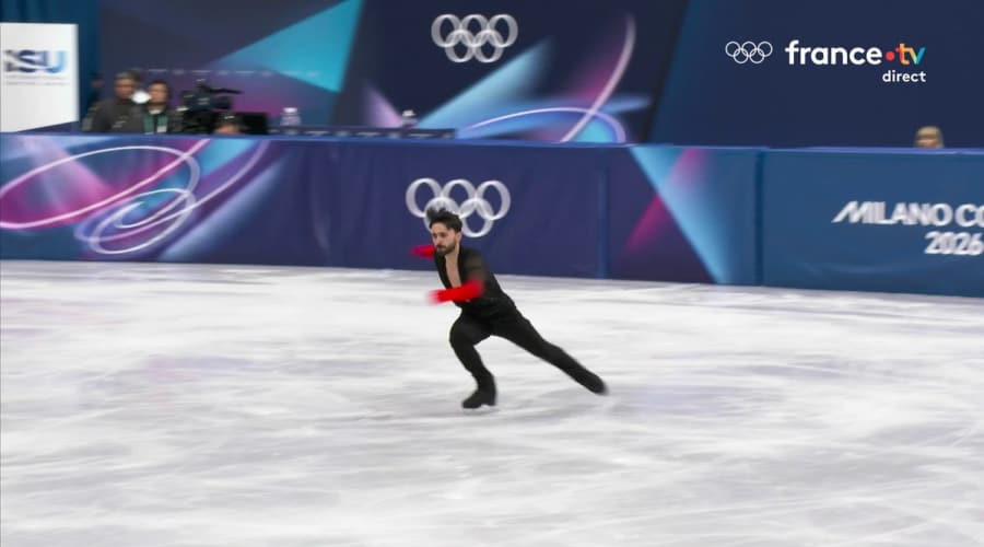Kevin Aymoz Competes in Men's Figure Skating at Milano Cortina 2026