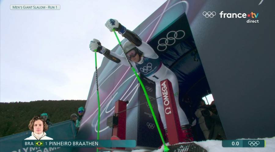 Braathen Draws Bib One for Olympic Giant Slalom, Anguenot Leads French Charge