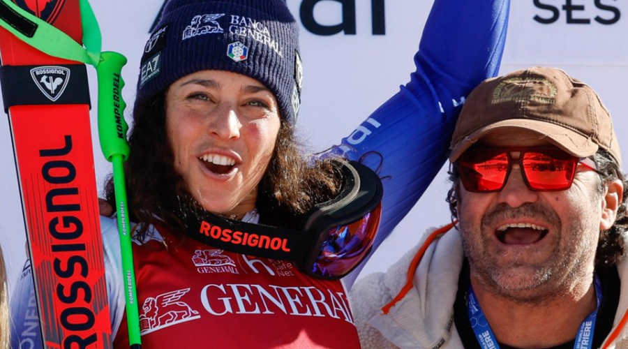 Brignone and Vittozzi Claim Gold in Historic Day for Italy