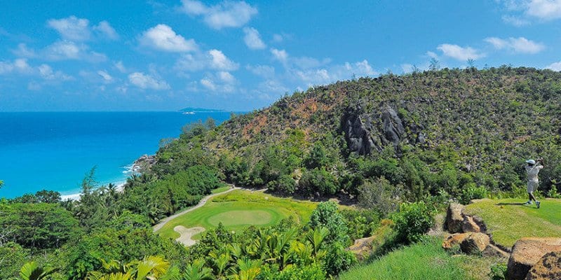 Golfen auf den Seychellen zwis...
