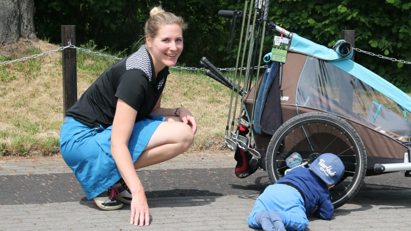 Schwanger golfen: Auch mit Kug...