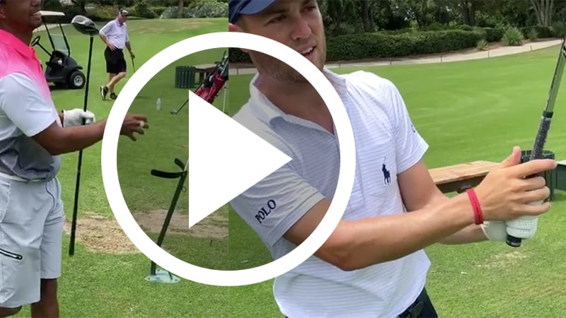 Video: Tiger Woods und Justin...