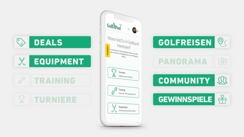 Mach Golf Post so, wie es Dir...