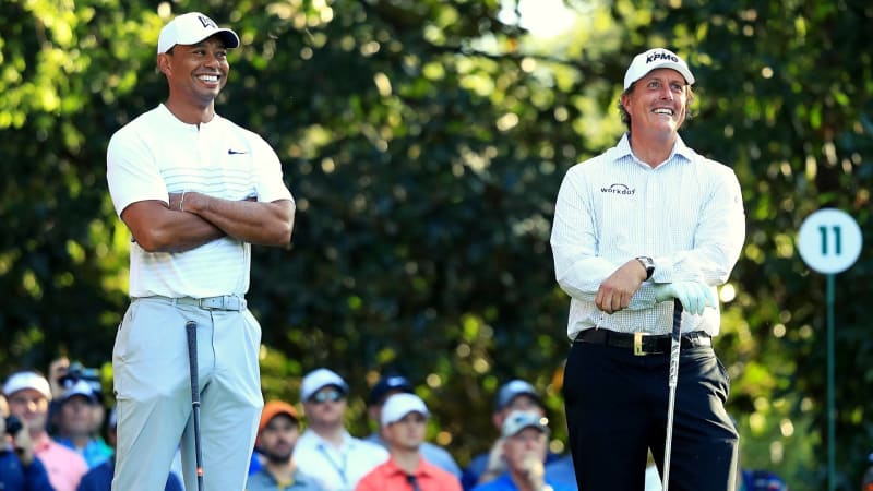 Tiger Woods und Phil Mickelson...