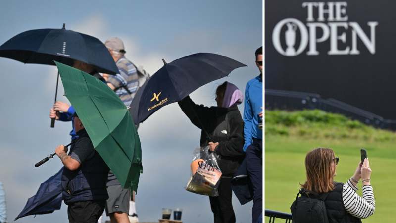 British Open 2025: Regen, Wind...