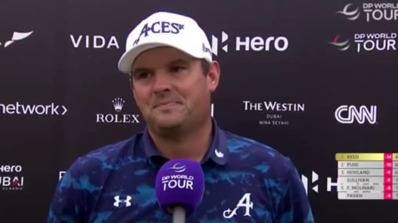Patrick Reed mit vier Schlägen...