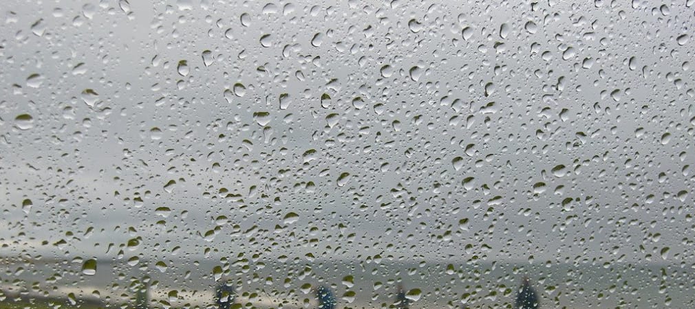 Regen auf dem Golfplatz