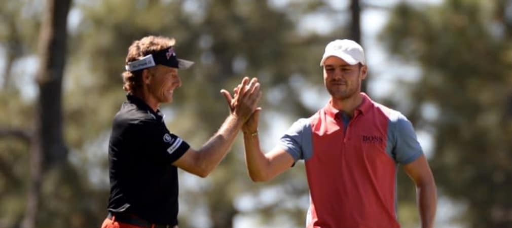 Martin Kaymer und Bernhard Langer