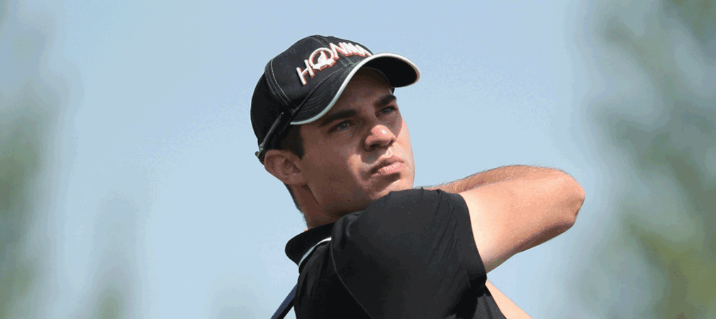 Bernd Ritthammer schlägt bei der Nelson Mandela Championship in Südafrika ab.