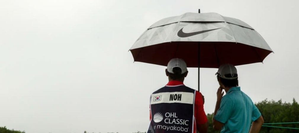 Unwetter bei der OHL Classic at Mayakoba 2013.