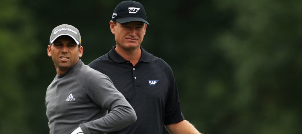 Sergio Garcia und Ernie Els