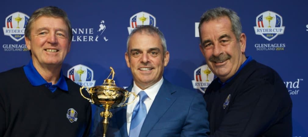 Zwei Vize-Kapitäne für das Team Europa beim Ryder Cup 2014: Des Smyth aus Irland und Sam Torrance aus Schottland