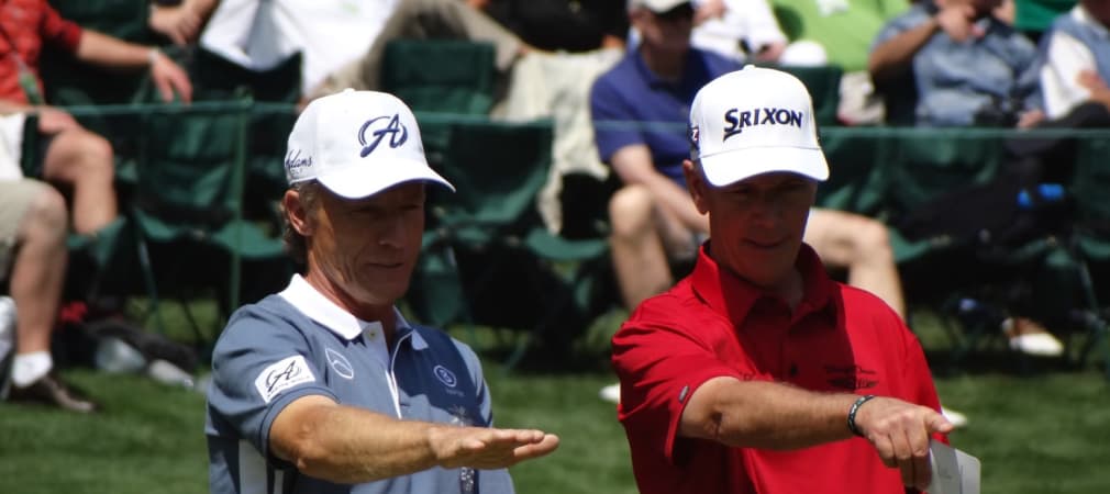 Bernhard Langer und Larry Mize