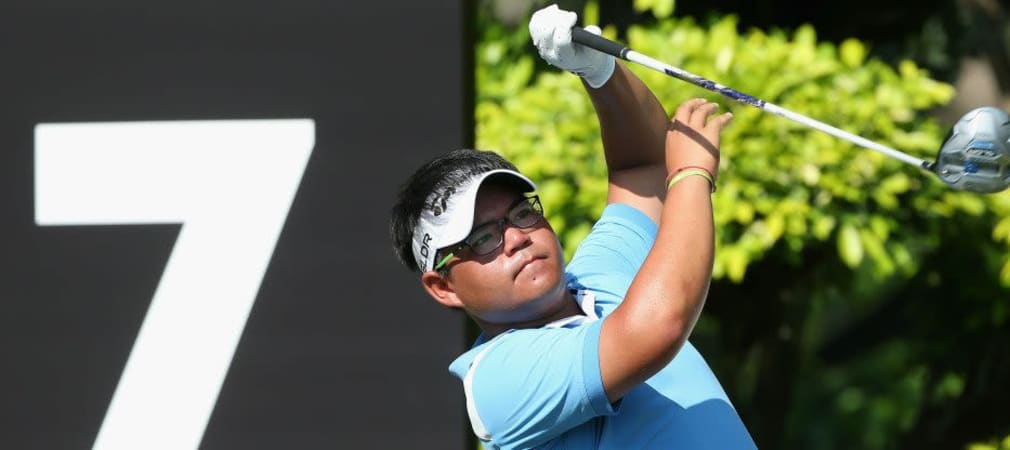 Der Thailänder Panuphol Pittayarat geht als Führender in Finalwochenende der The Championship in Singapur.