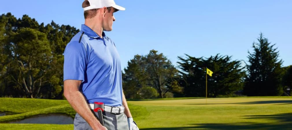 Ein Chip auf dem Schläger und ein Kästchen am Gürtel - mehr braucht es nicht um seine Runde nachvollziehen zu können. (Foto: Game Golf)