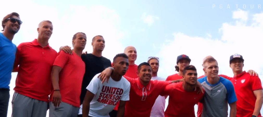 Die Fußball-Nationalmannschaft der USA auf im TPC Sawgrass (Foto: Youtube)