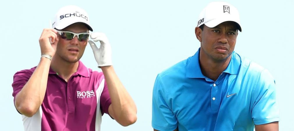 Da lohnt sich ein genauerer Blick! Beim Bridgestone Invitational geht Martin Kaymer an den ersten beiden Tagen zusammen mit Tiger Woods auf die Runde.