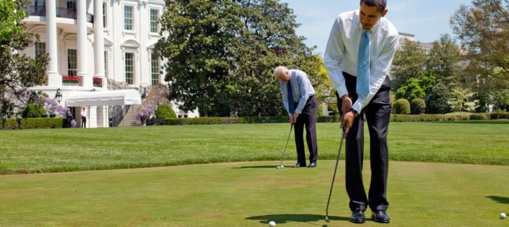 Er will doch nur spielen - Barack Obama wird seine Golf-Leidenschaft regelmäßig zum Verhängnis. (Foto: Getty)