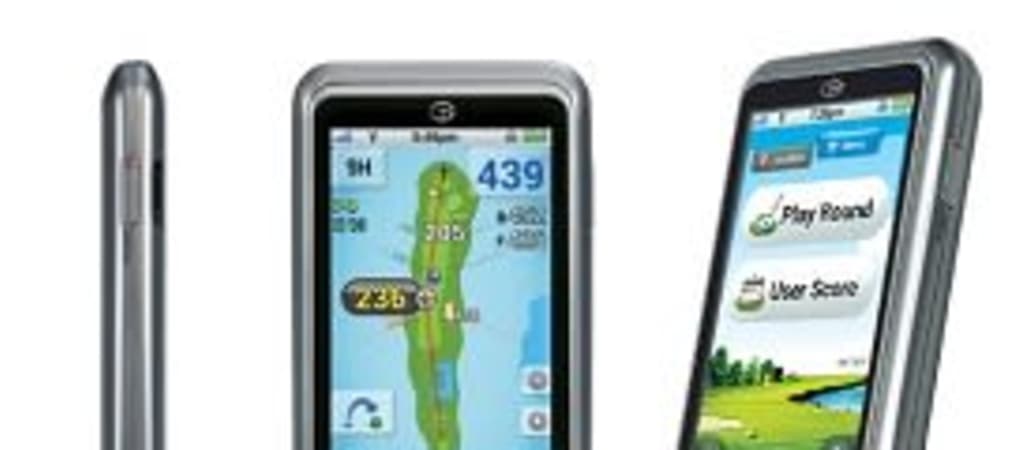 Mit dem GolfBuddy von Green-Gras-Golf wisst ihr nicht nur, wo ihr euch befindet, sondern ihr habt die komplette Spielbahn direkt auf dem Display vor Augen inklusive genauer Längenangaben. (Foto: Green-Gras-Golf)