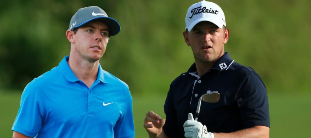 Rory McIlroy und Bernd Wiesberger bei der PGA Championship 2014