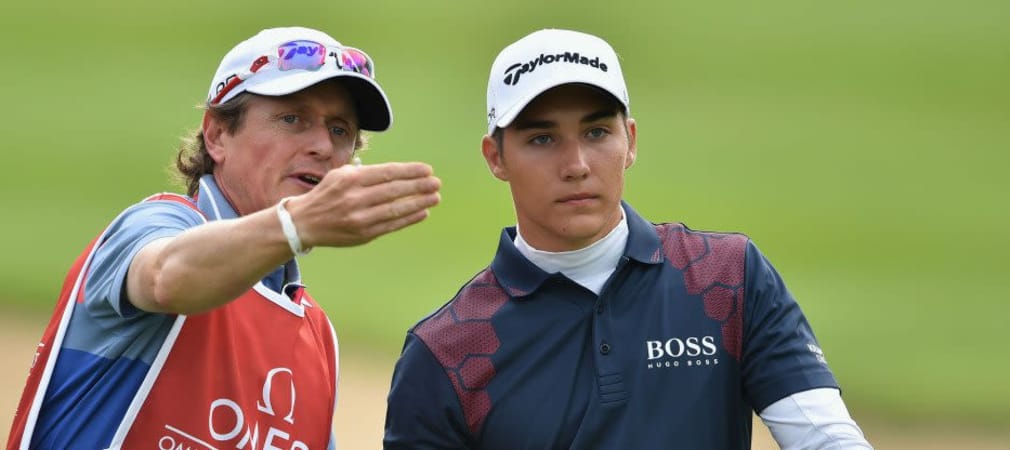 Er lässt sich Luft nach oben: Dominic Foos scheitert bei seinem Profi-Debüt am Cut. (Foto: Getty)