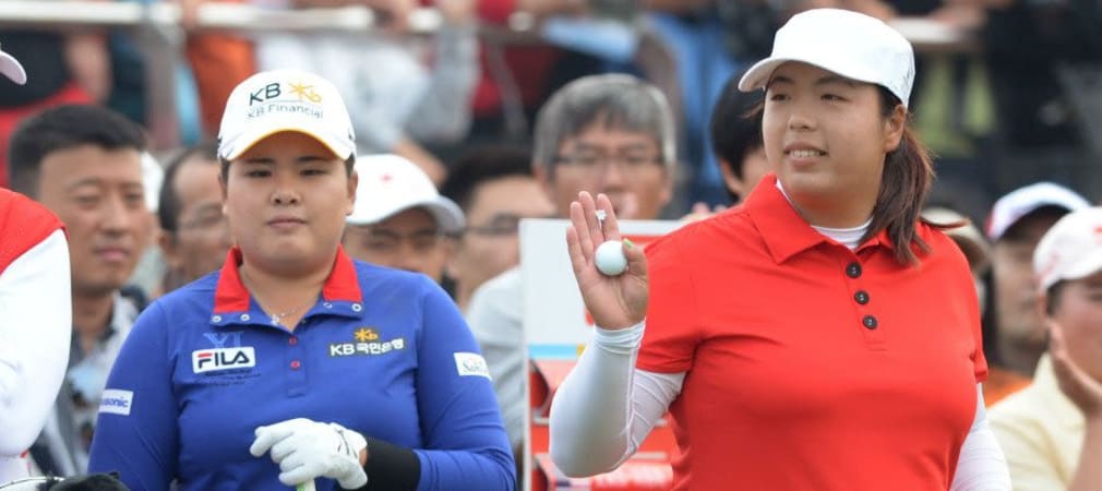 Inbee Park aus Südkorea und Shanshan Feng aus China teilen sich die Führung zum Auftakt der Fubon LPGA Taiwan Championship.