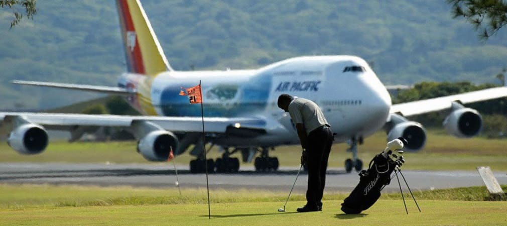 Die weltweiten Golf-Touren verlangen den Sportlern ein hohes Maß an Reisestapazen ab. Einfacher geht es natürlich im Privatjet.
