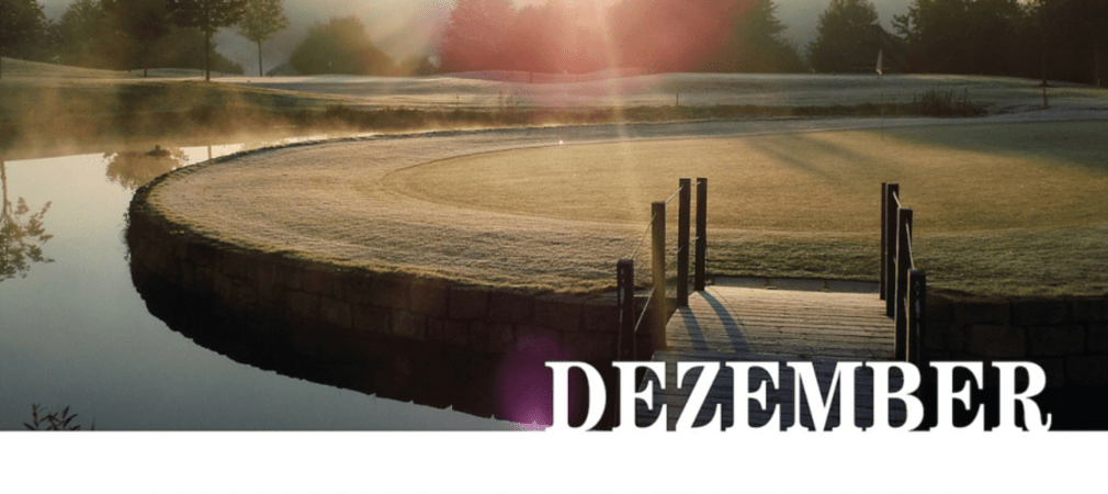 Das Dezember Motiv: Golf- und Landclub Bad Arolsen - Bahn 9/18 - 116m (Foto: Silke Schütt)
