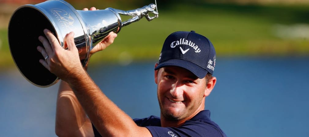 Matt Every nach seinem zweiten Sieg in Folge beim Arnold Palmer Invitation: „Ich habe Tiger Woods gesagt, dass ich die Trophäe verwahre, bis er zurück ist.“ (Foto: Getty)
