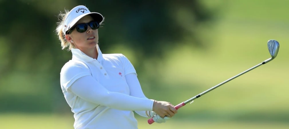 Auftakt in Kalifornien - Morgan Pressel erwicht den beten Start in die ANA Inspiration, Masson solide, Gal weiter hinten. (Foto: Getty)