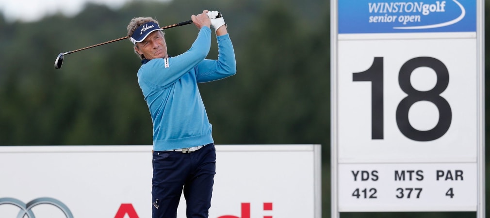 Durch die Rescuehölzer kann Bernhard Langer immernoch mit den jungen, in Sachen Länge mithalten. (Foto: Getty)