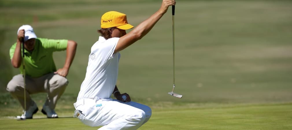 Rickie Fowler Pre-Shot-Routine beim Putten. (Foto: Getty)