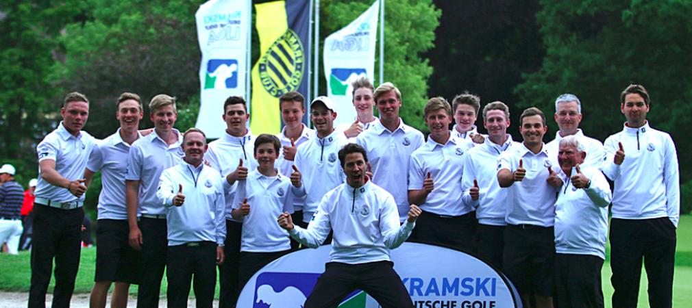 Die Herren des Hamburger Golfclubs konnten den zweiten Spieltag mit deutlicher Führung für sich entscheiden. (Foto: DGV/stebl)