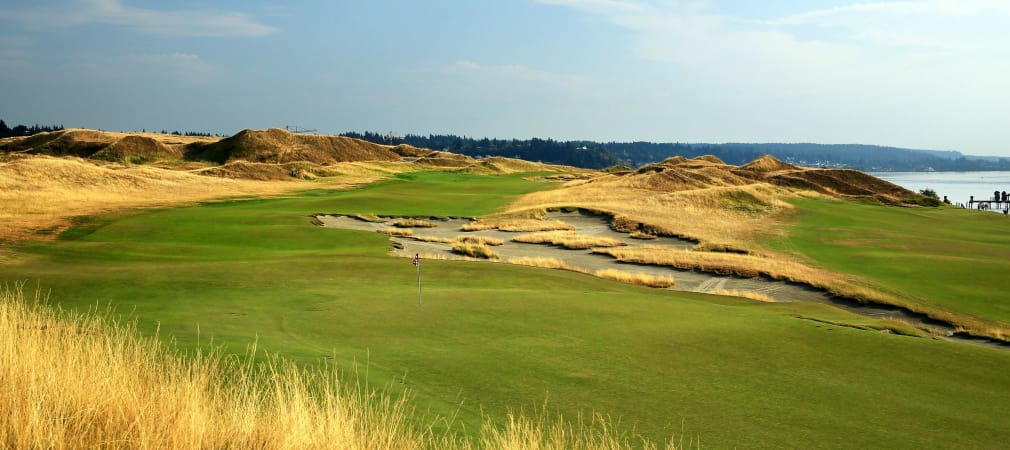 Der Blick auf das zweite Loch in Chambers Bay. (Foto: Getty)