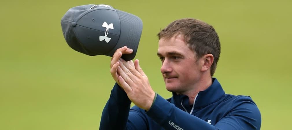 Die Überraschung des Tages ist Paul Dunne - er verewigt sich schon jetzt in der Open-Geschichte (Foto: Getty)