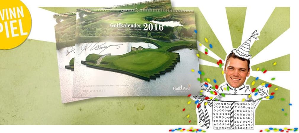 Sichern Sie sich jetzt die Chance auf einen von Martin Kaymer signierten Golf Post Golfkalender 2016. (Bild: Golf Post)