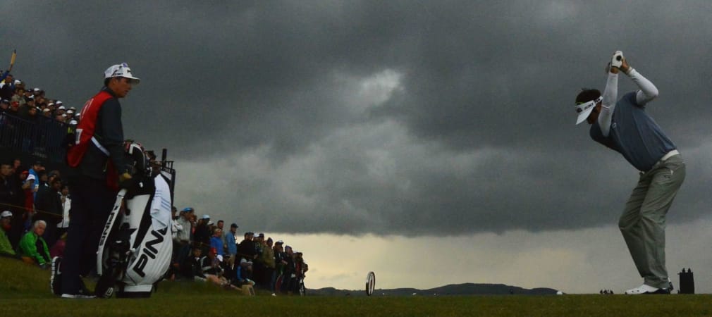 Extreme Hüftrotation: Bubba Watson im Rückschwung.