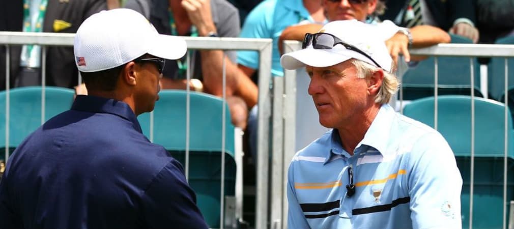 Greg Norman legt in einem Fernsehinterview Tiger Woods sein Karriereende nahe.