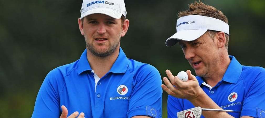 Bernd Wiesberger und Ian Poulter holten für Team Europa den ersten Punkt beim EurAsia Cup.