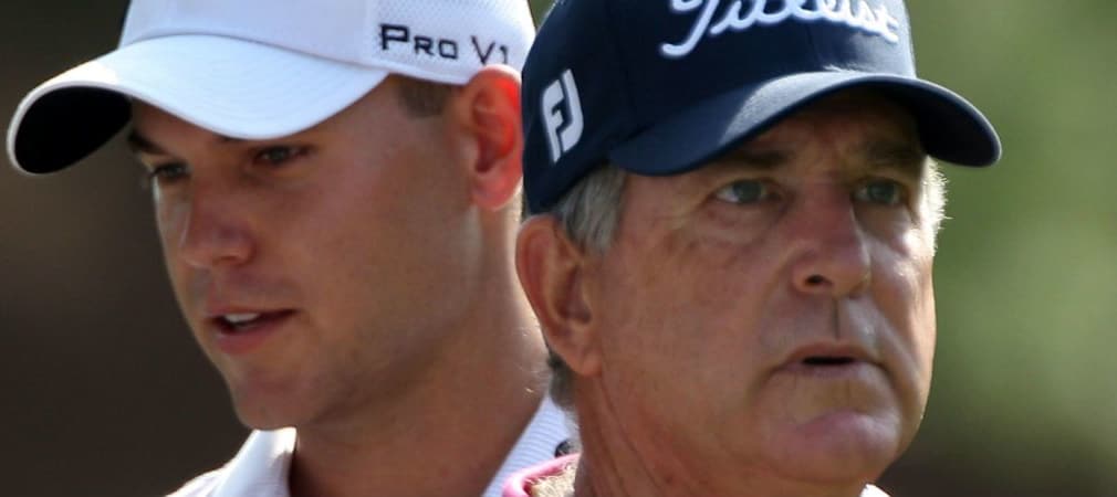 Bill Haas (l.), sein Vater Jay (r.) und zwei weitere Verwandte stehen wie keine andere Familie für die Tradition beim Masters. (Foto: Getty)